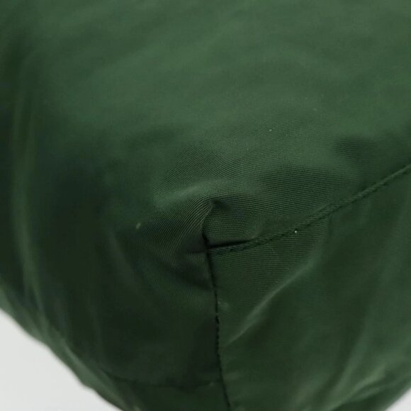 PRADA Tote Bag Nylon Green Silver Auth bs19345 - Picture 2 of 15